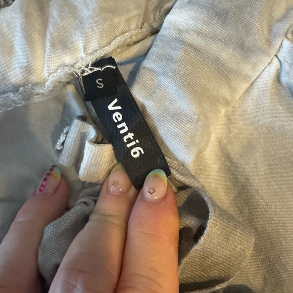 New Venti 6 Gray Pants with Camouflage Star Patches Size M - Picture 6 of 6